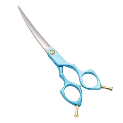 China AM-60LQ Japan 440C Aluminum Alloy Handle Professional Pet Grooming Scissors Viable Wholesale Professional Steel Scissors for sale