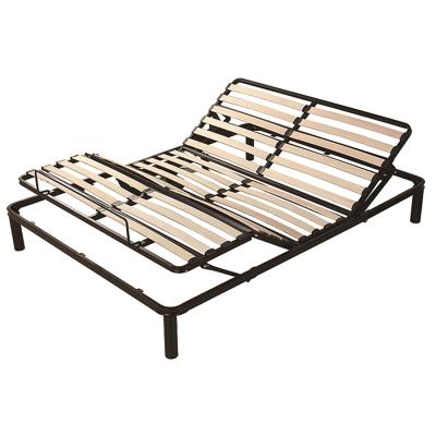 China Foldable King Size Metal Wood Bed Modern Underbed Storage Reclining Beds for sale