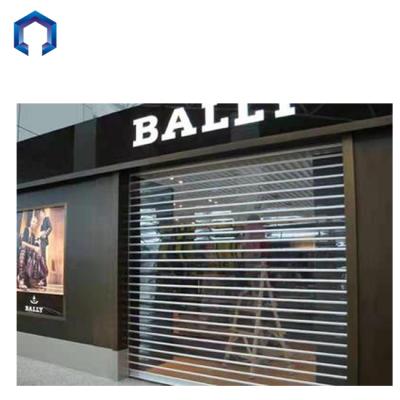 China Factory Contemporary Automatic Custom Stainless Steel Vertical Crystal Rolling Door for sale