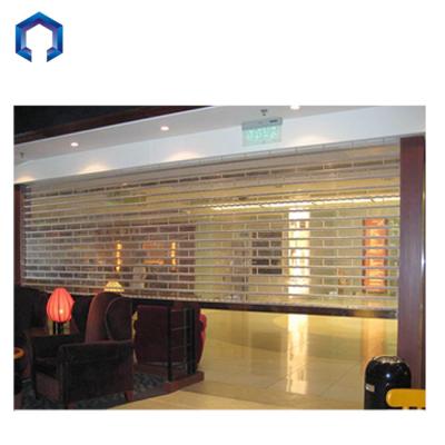 China Contemporary High Quality Stainless Steel Auto Store Exterior Crystal Rolling Door for sale