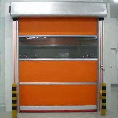 China Contemporary Popular New Design PVC Interior Fast Rolling Shutter Automatic Door for sale