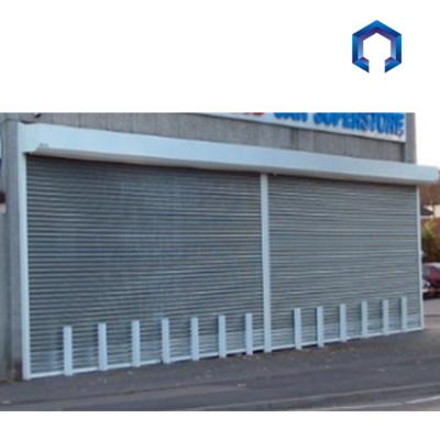 China Contemporary Galvanized Steel Electric Metal Windproof Automatic Rolling Door for sale