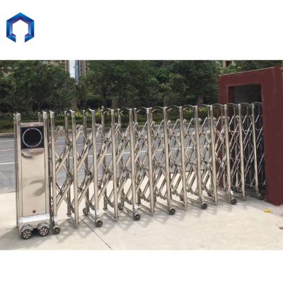 China Stainless Steel Contemporary Electric Automatic Pocket Gate For Company Driveway Gate for sale