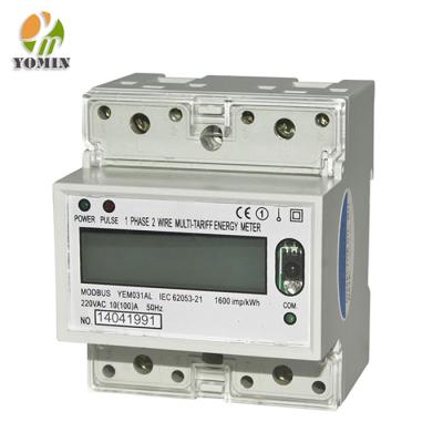 China Factory Metering Three Energy Tariffs Single Phase Digital Active Electric Intelligent Multi Watt Tariff Directly Energy Meter for sale