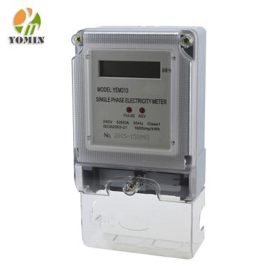 China Customized Design YEM313DS Factory Single Phase Digital Electronic Watt Hour Energy Meter for sale