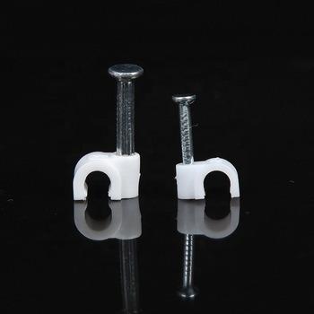 China Thicker Good Elasticity Performance Normal Round Cable Ties With Steel Nail for sale