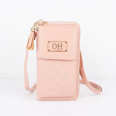 China Wholesale Fashion Large Capacity Anti-theft Money Ladies PU Leather Female Card Holder Clips Long Women Wallets With Shoulder Strap for sale