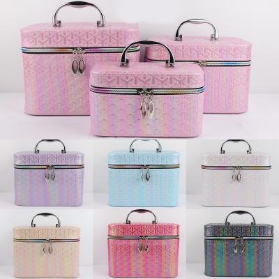 China New Fashion Durable Hot Sale Designer Large Capacity Girls Makeup Box Waterproof Lady Bags Travel Case Purses Women Cosmetic Bags for sale