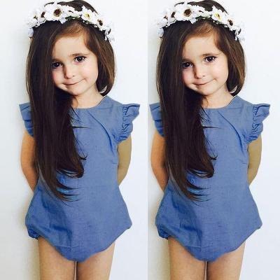 China Bulk Romper 100% Cotton Kids Baby Beach Romper Eco-Friendly Clothing Wholesale for sale