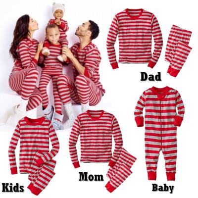 China GG181 Wholesale Family Clothing Kids Christmas Matching Pajamas Breathable for sale