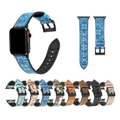 China 45mm Smart Watch Band 38 40 41 42 44 Adjustable Leather Replaceable Watch Strap for iWatch 7 Series 6 5 4 3 2 1 for sale