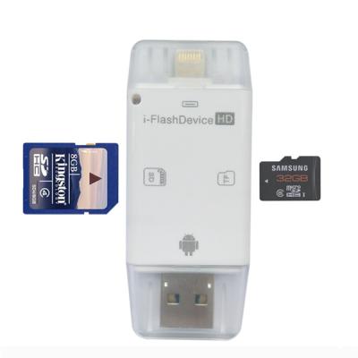 China OTG Adapter External Micro USB 3.0 Memory TF SD Card Reader Multi USB for Phone and PC for sale