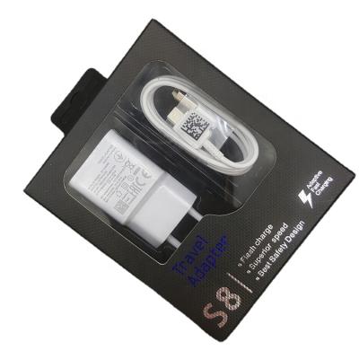 China Original Mobile Phone Fast Charger Travel Wall Charger Power Adapter 1M Type C Fast Charging Data Cable For Samsung S8 S10 for sale