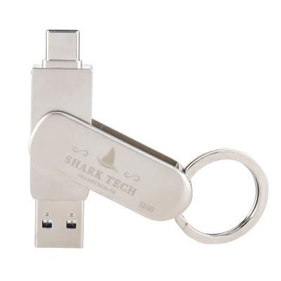 China Wholesale 32GB 64GB High Speed ​​USB OTG Pendrive 3.0 Metal Type C Flash Drive Pendrive For Android for sale