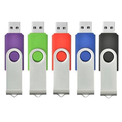 China Fast Speed ​​Data Saving 2gb 4gb 8gb 16gb 32gb Customize Logo USB Flash Drives Metal Bulk Cheap Plastic Swivel USB Flash Drive for sale