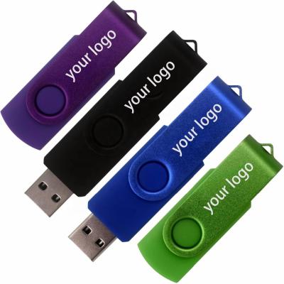 China Custom Metal Swivel USB Stick 2GB 4GB 8GB16GB 32GB 64GB 128GB USB Flash Drive for sale