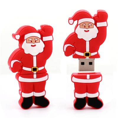 China 2021 Promotional Custom USB 2.0 Flash Drive Memory Flash Drive Christmas Gift Rubber Cartoon Usb Flash Drives Pen Drive Stick for sale