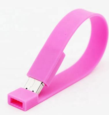 China Advertisement-Wholesale PVC Promotional Wristband 8GB/16GB/32GB Silicone Wristband 8GB/16GB/32GB Wholesale 2.0 Gift USB Flash Drive for sale