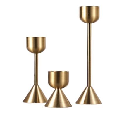 China Home decoration newcomer brass candlesticks/candlestick holder/brass candle holder for wedding decoration for sale