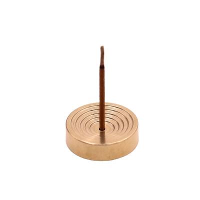 China World Custom Metal Round Brass Incense Holder for Home Decoration for sale