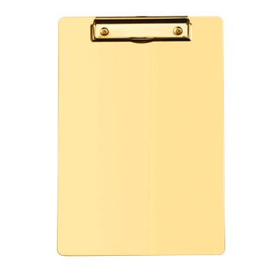 China Office Storage Multi Size Nursing Clipboard Clipboard with Luxury Gold Profile Clip Board for Office Nursing School Stationery for sale