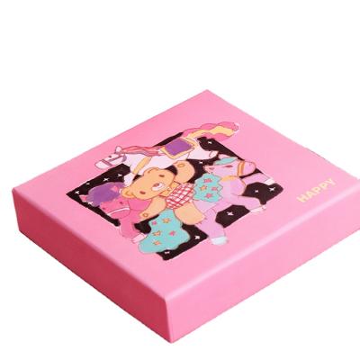 China Recycled Materials Size Custom Gift With Hand Painted High End Large Gift Cartoon EVA Inside Empty Gift Box Box for sale