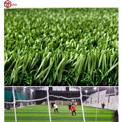 China Football 30mm No Infill Artificial Grass High Quality No Sand And Rubber Granule Indoor And Outdoor Football Court for sale