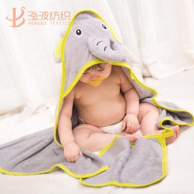 China QUICK DRY Elephant Pattern 100% Bamboo Baby Bath Towels for sale