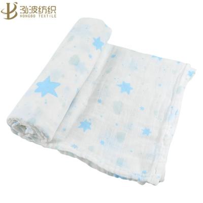 China Square Customized PORTABLE Soft 100% Cotton Printing Muslim Baby Wrap Covering for sale