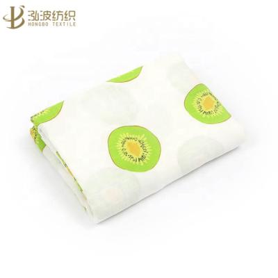 China Cute PORTABLE Baby Breathable Wrap Blanket With Kiwi Fruit Design for sale