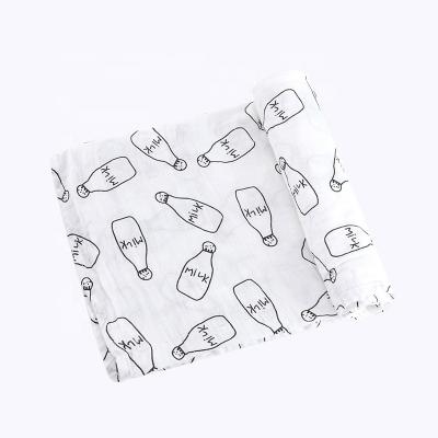 China PORTABLE Customizable Baby Knitting Muslin Wrap Blanket for sale