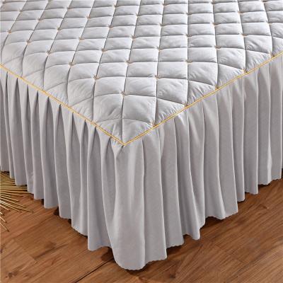 China Factory Made Practical Modern Design Hotel Bedspread Skirt Home Colorful Bi Let for sale