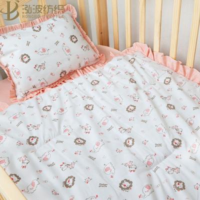 China Premium Quality Cartoon Image Folded Colorful Baby Crib Bedding Set , Durable Cotton Bedding Set for sale