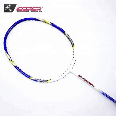 China Good Performance and More Flexibility Fiberglass Shaft + High Quality Aluminum Head Integrated Badminton Racket / 20 Pound Super Bad Quality Racket (OEM/ODM Badminton) for sale