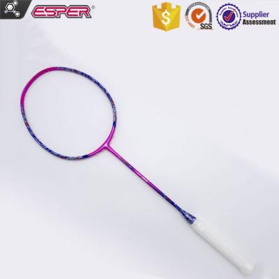 China Good Performance And More Flexibility ESPER 100 Pink With Japanese Toray Graphite Carbon Fiber OEM ODM Customized Best Badminton Racket Manufacturing for sale