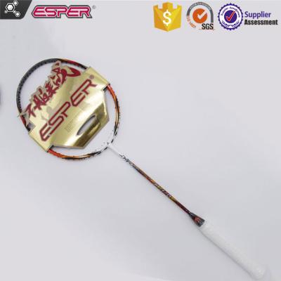 China Good performance and more best flexibility ESPER 120-02 badminton racket workmanship with Japanese Toray graphite/carbon fiber OEM/ODM customized badminton racket for sale