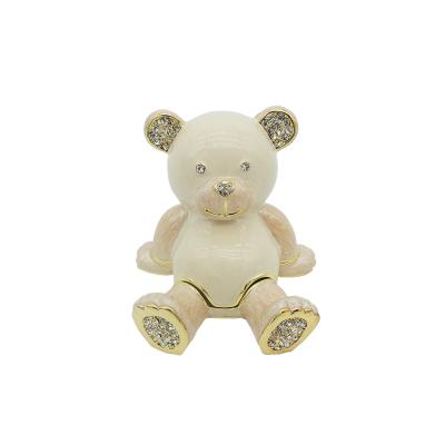 China Box For Jewelry Metal Bear Trinket Box Hot Selling High Quality for sale