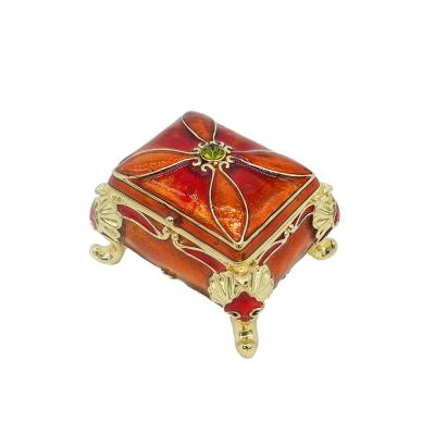 China Box For European Jewelry Metal Sofa Shape Trinket Box for sale