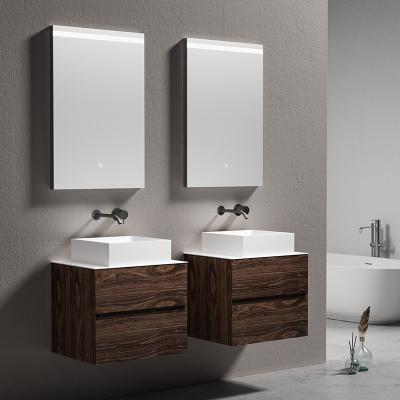 China Hot Sale Modern Luxury Bathroom Vanity Hotel Wash Basin Vanity Floating Bathroom Vanity for sale