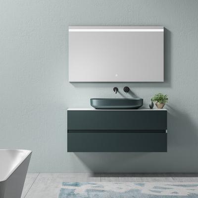 China Hot Sale Natural Bathroom Vanity Mirror Cabinet Basin Wash Luxury Vanity Floating Bathroom Cabinet Vanity for sale