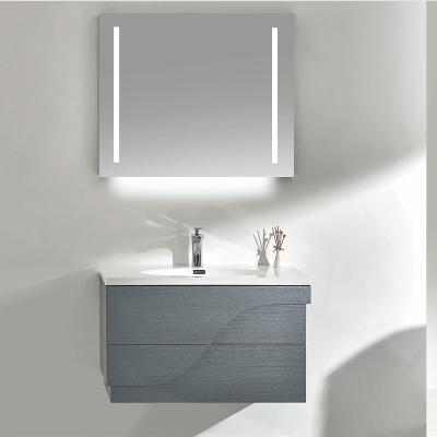 China Modern Custom E0 Grade Plywood Wall Mount Bathroom Vanity for sale