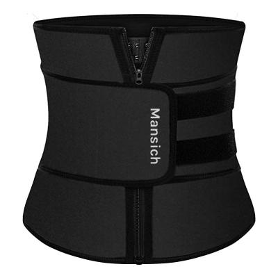 China Factory Wholesale Waist Trainer Sweat Waist Trimmer Slimming Belt Soft Sports Unisex OEM Customized Spandex Logo Band Slim for sale