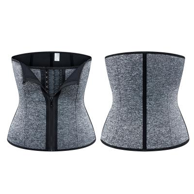 China Custom Antibacterial Private Label Sports Sweat Sauna Waist Trainer Hourglass Figure Waist Trimmer Belt for sale