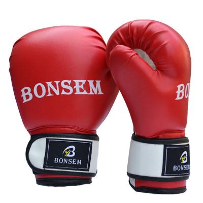 China Muttahida Majlis-e-Amal Combat Sanda Training Hand Protector Kick Box Gloves Comfortable Thai PU Leather Boxing Gloves for sale