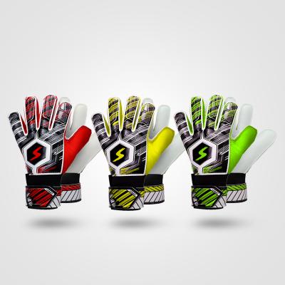 China Professional Goalie Men Kids Soccer Gloves Goalkeeper Traning Finger Guard Anti-skid Goalkeeper Soccer for sale