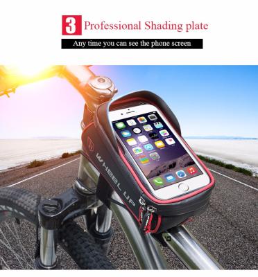 China 100% Waterproof Cycling Accessories Tending Products Bike Cycling Cycling Waterproof Frame Cell Phone Bag Touch Screen Bag For Outdoor Sport for sale