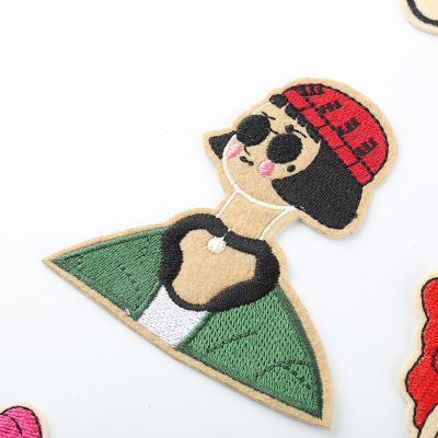 China Cheap price fashion embriodery patch for fashionable clothes and lovely cartoon characters embroidered cloth fashion children's clothing patch clothing accessories patch for sale