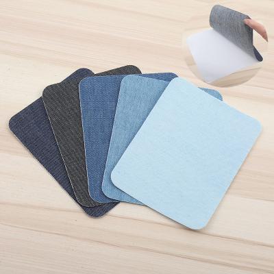 China Cheap price fashion embriodery patch for clothes denim patches patch Oval Rectangular Adhesive Apparel Hole Patch for sale