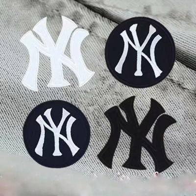 China Cheap price fashion embriodery patch for clothes NY Yankees professional baseball LOGO LOGO fabric sticker embroidery badge BT letter fill hole LA embroidery LA embroidery patch for sale