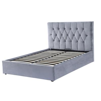 China Luxury Sofa Bed King Size Upholstered Platform Bed With Storage for sale